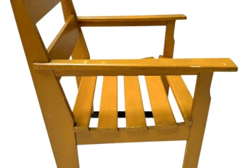 Two Art Deco Modernist Lacquered Beech Armchairs and Table, 1930s